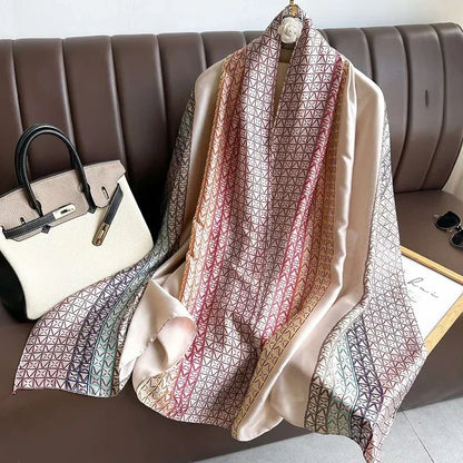 Spring Scarf Women's Luxury Design Scarf Silk Smooth Scarf Soft 85x180cm - B&R African Styles
