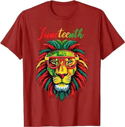 Juneteenth Lion: Empowering Freedom Tee - B&R African Styles