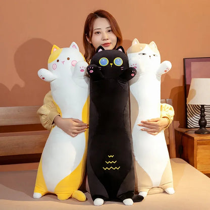 Cute Soft Long Cat Pillow Plush Toys Stuffed - B&R African Styles