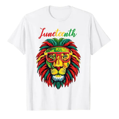 Juneteenth Lion: Empowering Freedom Tee - B&R African Styles