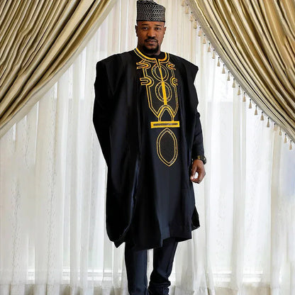 3Pcs Outfit African Tradition Embroidery - B&R African Styles
