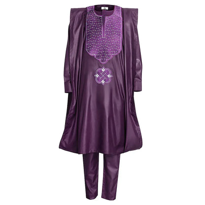 African Traditional Wear Outfit Shirt Pants Robe Suit African clothes for men - B&R African Styles