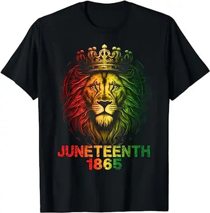 Juneteenth Lion: Empowering Freedom Tee - B&R African Styles