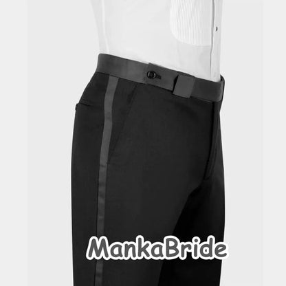 Luxury Wedding Tuxedo White Men's Suits 3pcs Slim Fit Appliques Crystals - B&R African Styles