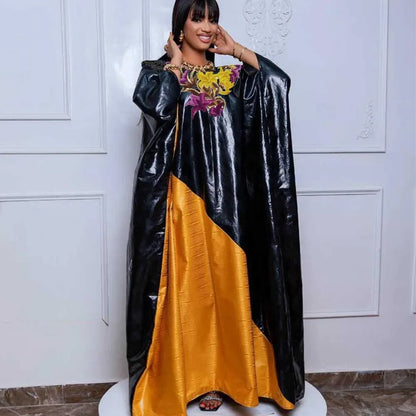 Elegant Bazin Riche Traditional Wedding & Party Dress for Women - B&R African Styles