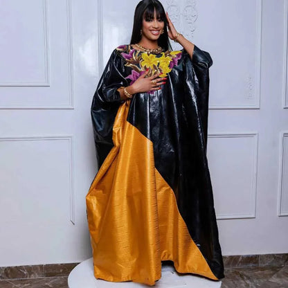 Elegant Bazin Riche Traditional Wedding & Party Dress for Women - B&R African Styles
