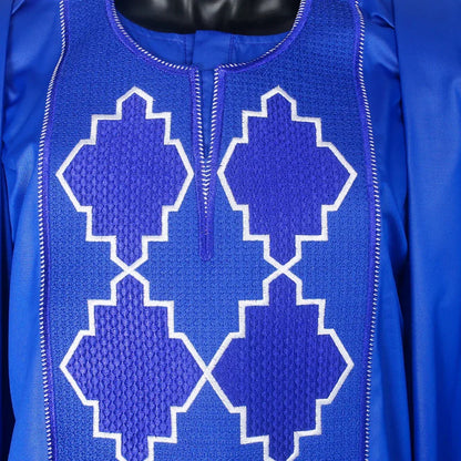 3pcs Tradition Embroidery Outfit for Men - B&R African Styles