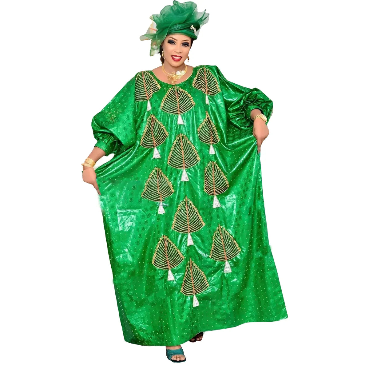 Embroidery African Kaftan Dress