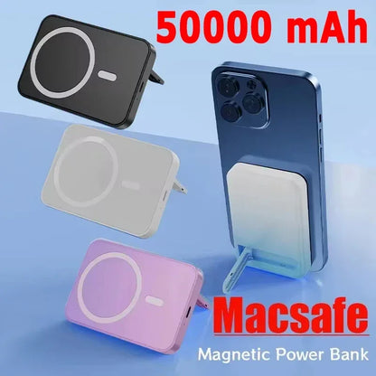 50000mAh Wireless Magnetic Power Bank with Fast Charge & Folding Stand - B&R African Styles