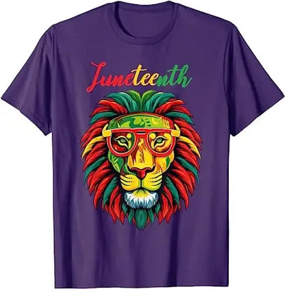Juneteenth Lion: Empowering Freedom Tee - B&R African Styles