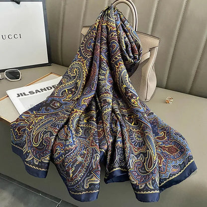 Spring Scarf Women's Luxury Design Scarf Silk Smooth Scarf Soft 85x180cm - B&R African Styles