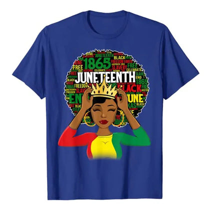 Juneteenth 1865 Women's Shirt: Celebrate African American Pride with Stylish Family Matching Tee - B&R African Styles