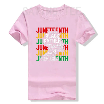 Juneteenth Pride: Stylish Tribute Tee for Proud Black Dads - Elevate Father's Day & Black History with Fashion - B&R African Styles