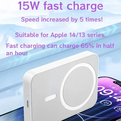 50000mAh Wireless Magnetic Power Bank with Fast Charge & Folding Stand - B&R African Styles