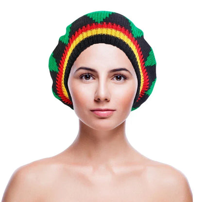 Rasta Knitted Beanie - B&R African Styles