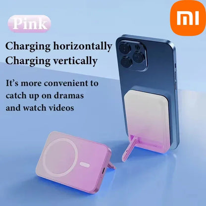 50000mAh Wireless Magnetic Power Bank with Fast Charge & Folding Stand - B&R African Styles