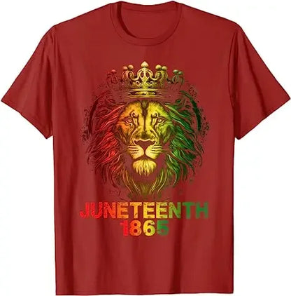 Juneteenth Lion: Empowering Freedom Tee - B&R African Styles