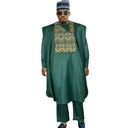 Men Agbada 3Pcs Men Traditional Outfit - B&R African Styles