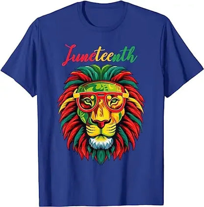 Juneteenth Lion: Empowering Freedom Tee - B&R African Styles