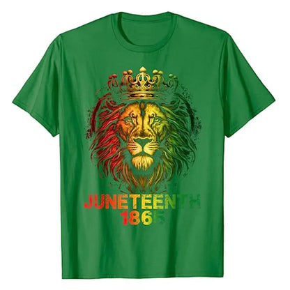 Juneteenth Lion: Empowering Freedom Tee - B&R African Styles