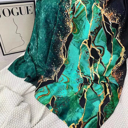 Spring Scarf Women's Luxury Design Scarf Silk Smooth Scarf Soft 85x180cm - B&R African Styles