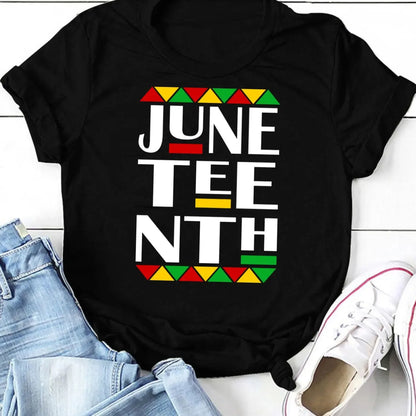 Juneteenth Women's Graphic Tee: Stylish Short Sleeve for Spring & Summer - B&R African Styles