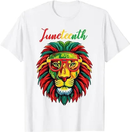 Juneteenth Lion: Empowering Freedom Tee - B&R African Styles