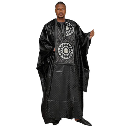 African Clothes For Couples Traditional Bazin Embroidery - B&R African Styles