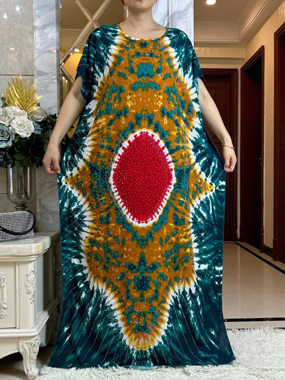 Summer Cotton Kaftan Abaya with Big Scarf – Comfortable & Stylish - B&R African Styles