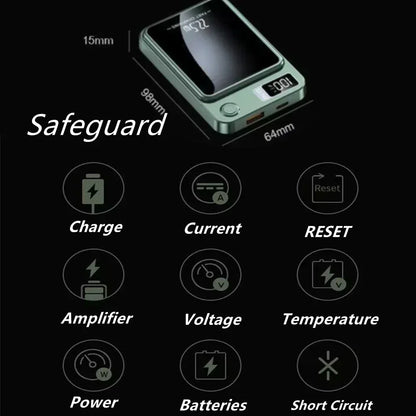 Magnetic Wireless Power Bank Fast Charger - B&R African Styles