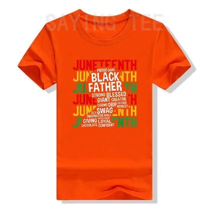 Juneteenth Pride: Stylish Tribute Tee for Proud Black Dads - Elevate Father's Day & Black History with Fashion - B&R African Styles