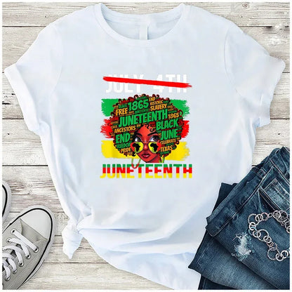 Juneteenth Thermal Sticker For Clothing Iron On Transfer Patch For Women And Men T-Shirt Hoodie DIY Washable Applique On Clothes - B&R African Styles
