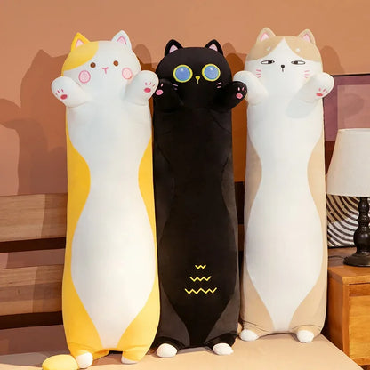 Cute Soft Long Cat Pillow Plush Toys Stuffed - B&R African Styles