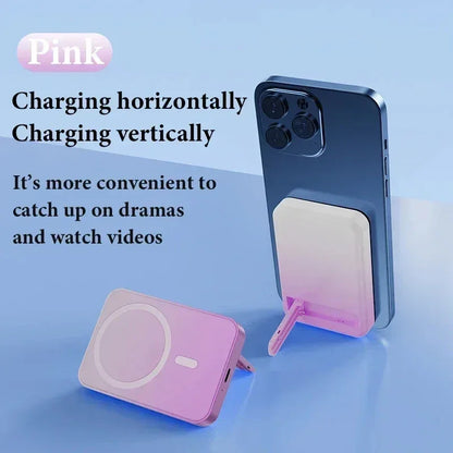 50000mAh Wireless Magnetic Power Bank with Fast Charge & Folding Stand - B&R African Styles