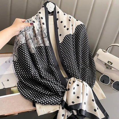 Spring Scarf Women's Luxury Design Scarf Silk Smooth Scarf Soft 85x180cm - B&R African Styles