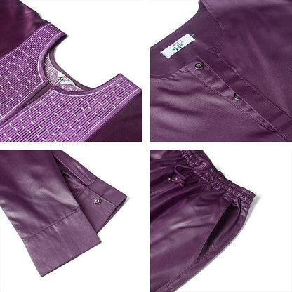 African Traditional Wear Outfit Shirt Pants Robe Suit African clothes for men - B&R African Styles