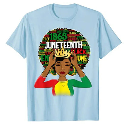 Juneteenth 1865 Women's Shirt: Celebrate African American Pride with Stylish Family Matching Tee - B&R African Styles