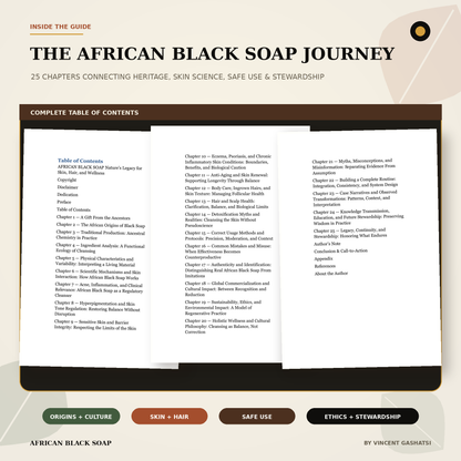 African Black Soap: Nature's Legacy for Skin, Hair, and Wellness