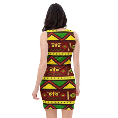 Ankara Bodycon dress - B&R African Styles