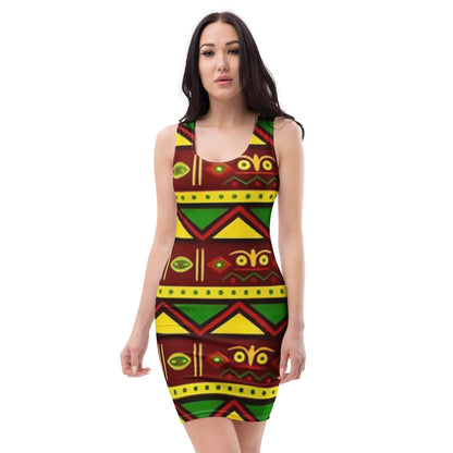 Ankara Bodycon dress - B&R African Styles