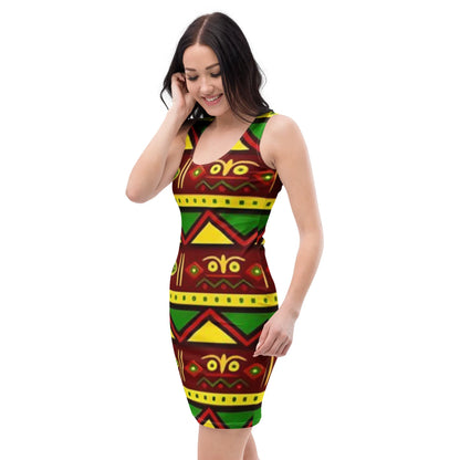 Ankara Bodycon dress - B&R African Styles
