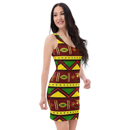 Ankara Bodycon dress - B&R African Styles