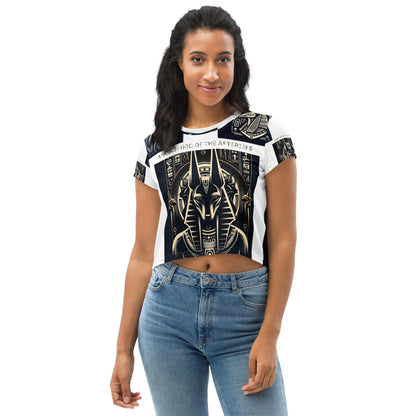 ANUBIS - GOD OF THE AFTERLIFE All-Over Print Crop Tee - B&R African Styles