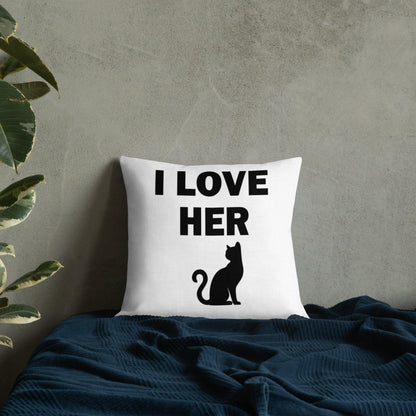 I Love Her Kitty 😉Premium Pillow - B&R African Styles