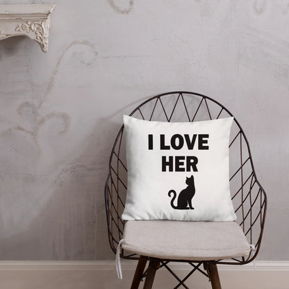 I Love Her Kitty 😉Premium Pillow - B&R African Styles