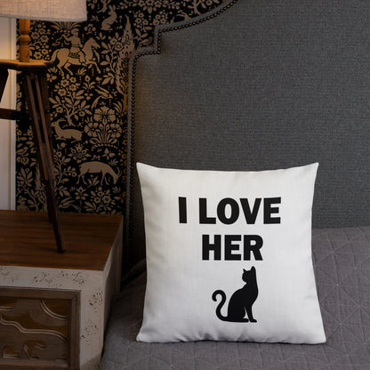 I Love Her Kitty 😉Premium Pillow - B&R African Styles