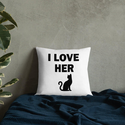 I Love Her Kitty 😉Premium Pillow - B&R African Styles