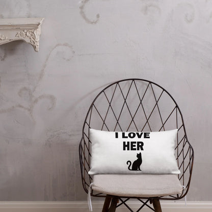 I Love Her Kitty 😉Premium Pillow - B&R African Styles
