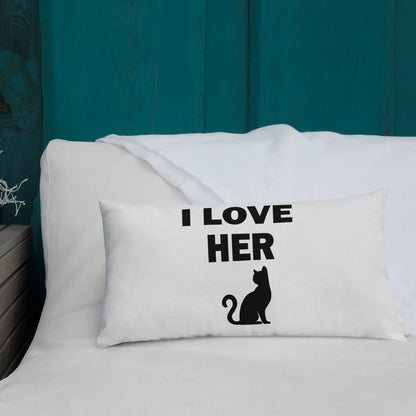 I Love Her Kitty 😉Premium Pillow - B&R African Styles