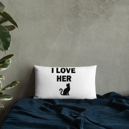 I Love Her Kitty 😉Premium Pillow - B&R African Styles